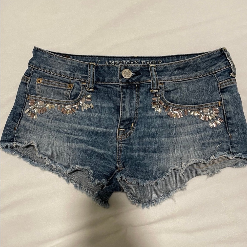 American Eagle Outfitters Y2K Blue Denim Women's Shorts
